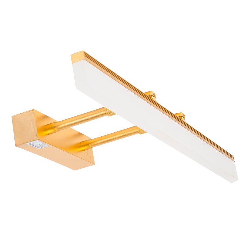 Metall Rechteck Wandleuchte Moderne LED -Wandbeleuchtung in Gold