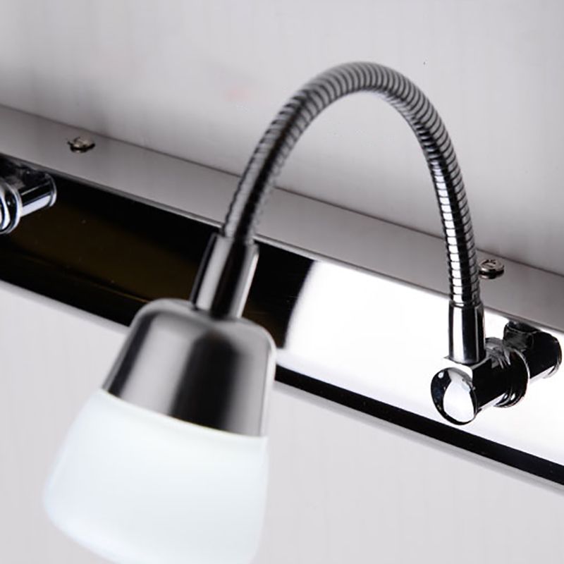 Modern Style Vanity Light Simple LED Mirror Front Light with Acrylic Shade for Bathroom