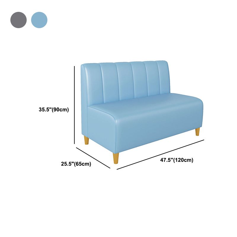 Genuine Leather Sofa Contemporary Sofa with Solid Wooden Feet