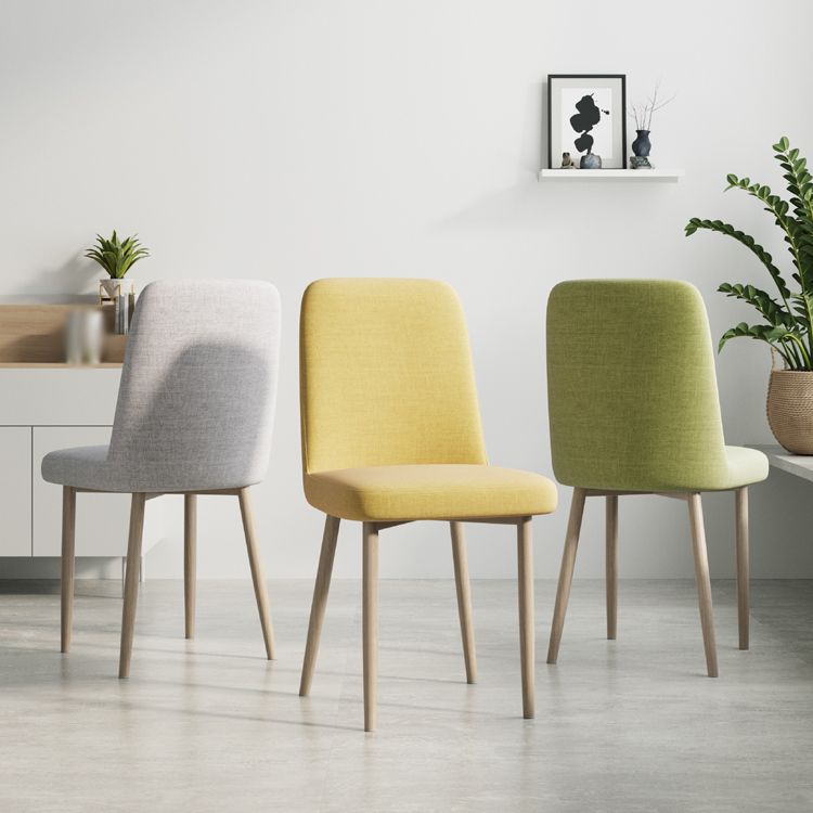 Sedia da interno a base di legno 16 '' sedia parsons larga con 4 gambe per il ristorante