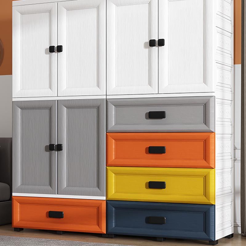 Modern Style Bathroom Wardrobe Plastic Wardrobe Closet with Legs