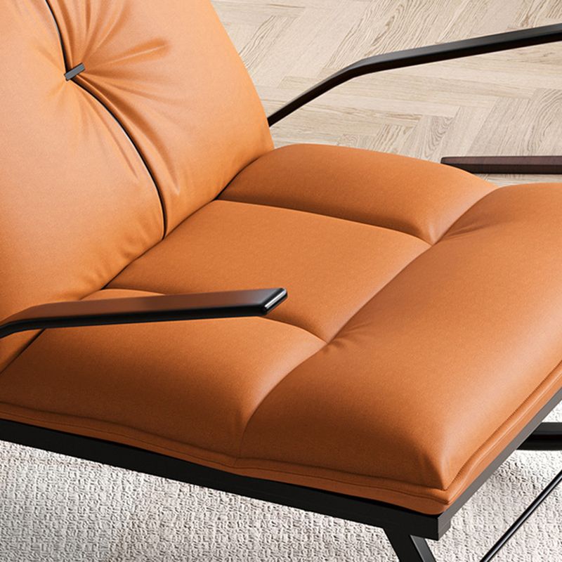 Modern Rocker Chair Metal Frame Doll Cotton Cushion Spindle Rocker Chair for Living Room