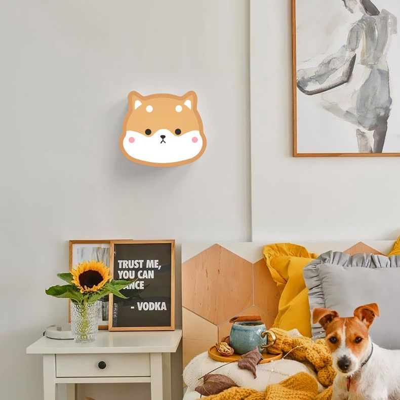 Metal Cartoon Wall Sconce 1-Light LED Wall Mounted Lighting for Children's Room