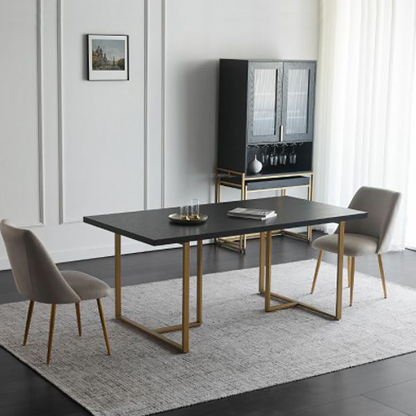 Rectangle Dining Site Table Industrial Style Solid Wood Dining Room Collection