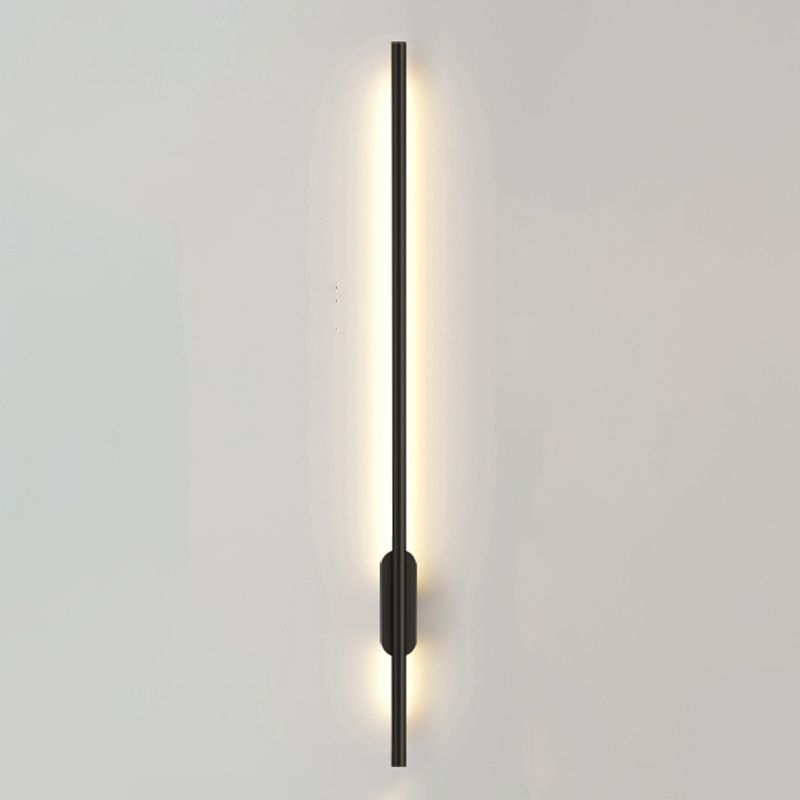 Nordic Aluminum Wall Light Minimalist Straight LED Wall Sconce for Bedroom