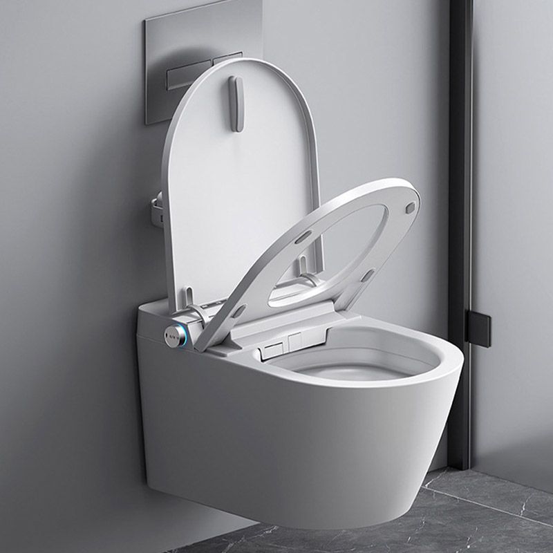 Modern Heated Seat Toilet ABS Wall Mount Flush Toilet for Home Use