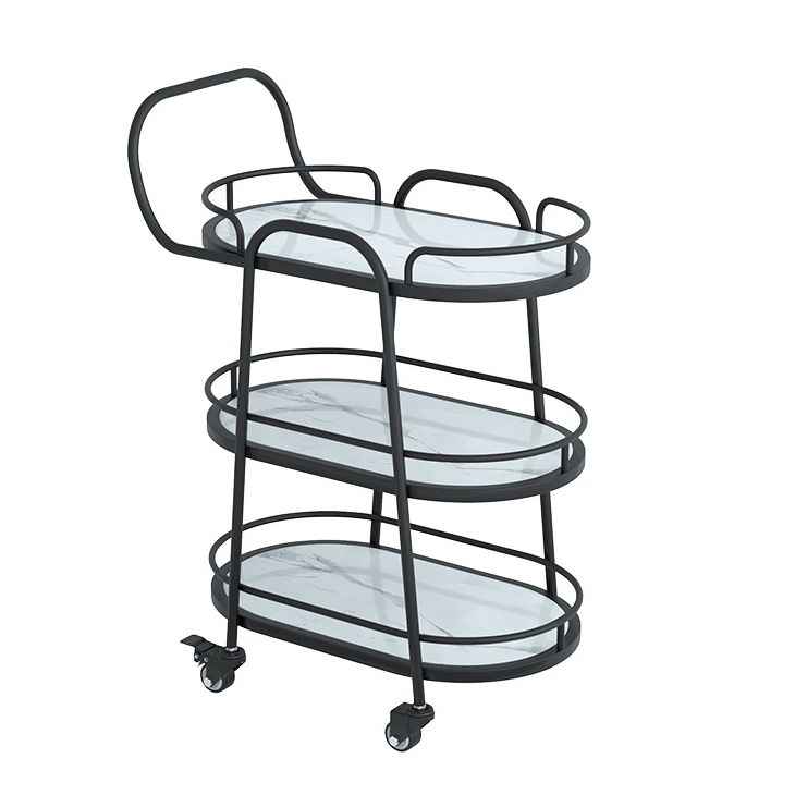 33.46" High Rolling Contemporary Prep Table Stone Prep Table for Restaurant