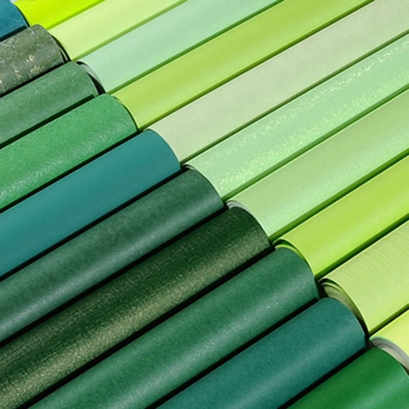Solid-Colored Pattern Wallpaper Roll Pastel Color Textured Non-Pasted Wall Decor