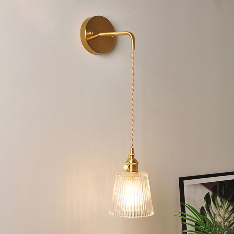 Gold Sconce Lights Modern Wall Lamp Fixture Brass Wall Lighting for Bedroom