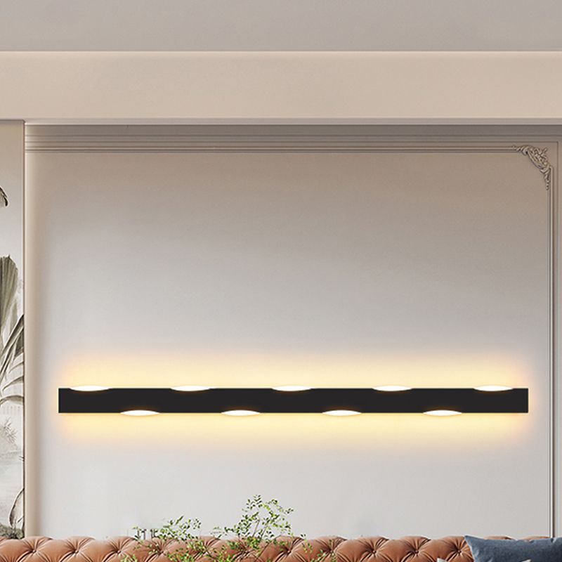 Forma de forma lineal Iluminación de pared de metal Estilo moderno 1 Luz de la pared de luz Luz de la pared de la luz.