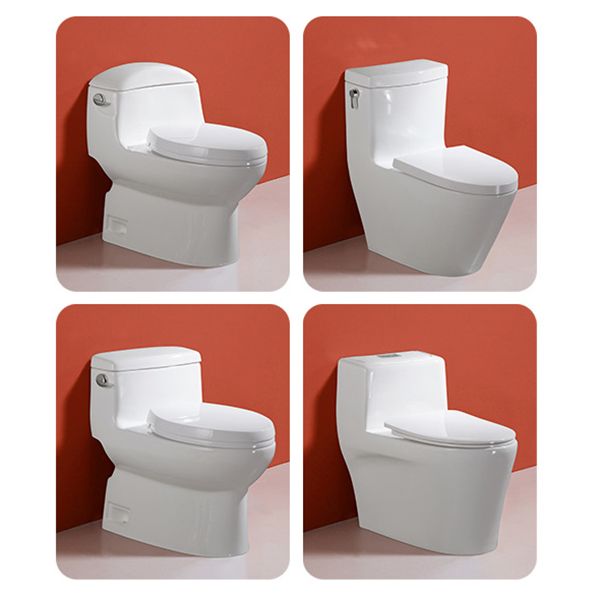 Traditional Seat Included One Piece Toilet Floor Mounted Toilet Bowl for Washroom