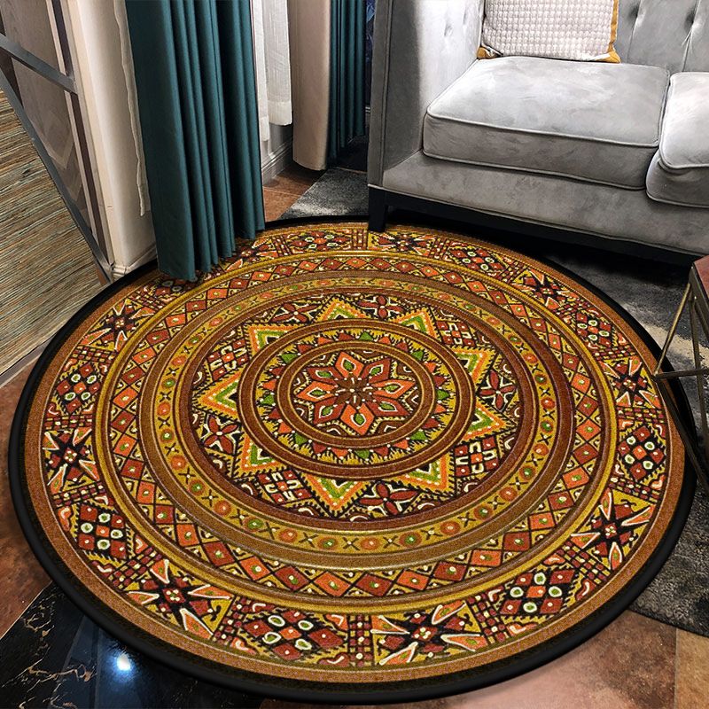 Multi Colored Moroccan Area Rug Synthetics Seamless Geometric Shapes Rug 356 Carpet for Living Room