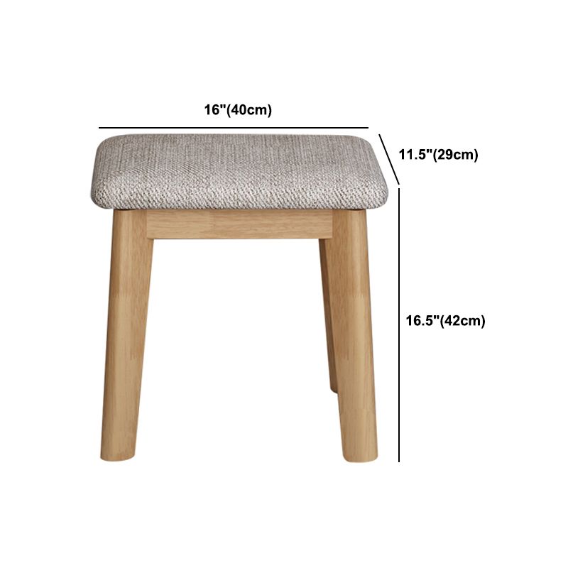 Modern Style Rubber Wood Vanity Table with 6 Drawers Dressing Table