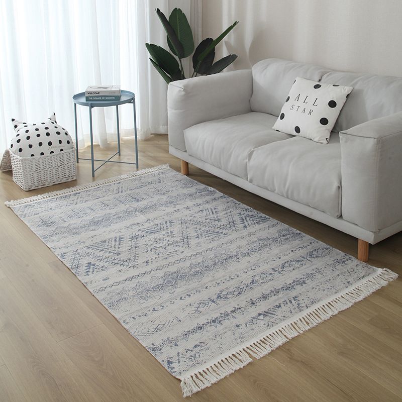Vintage Ameicana Muster Teppich Funky Baumwollmischung Teppich Teppich für Wohnzimmer