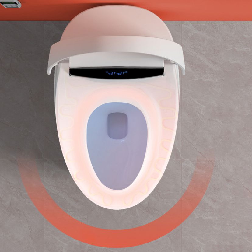Modern Heated Seat Flush Toilet Floor Mount White Toilet with Toilet Seat