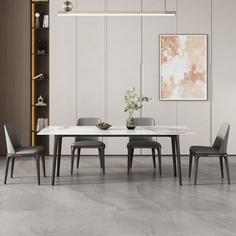 Modern Style Sintered Stone Dining Table Set 1/4/5/7 Pieces Dining Set for Kitchen