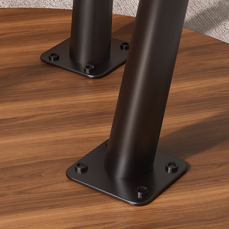 Transitional Round Tray Top Side Table Wood Tripod End Table for Living Room