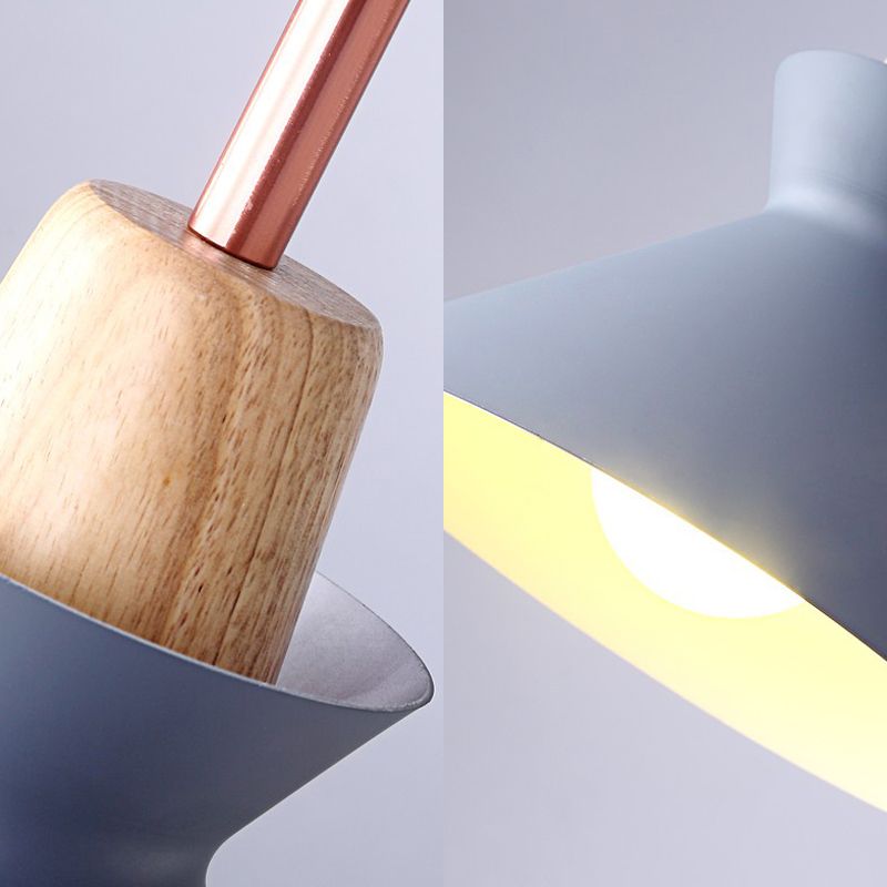 Nordic Style Hanging Lighting with Shade Aluminum Single Head Pendant Lamp for Porch