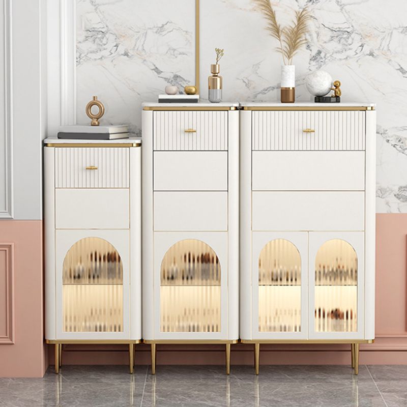 11.7 Inch Width Storage Chest Classic Glam Dresser with 1/2/3 Drawers