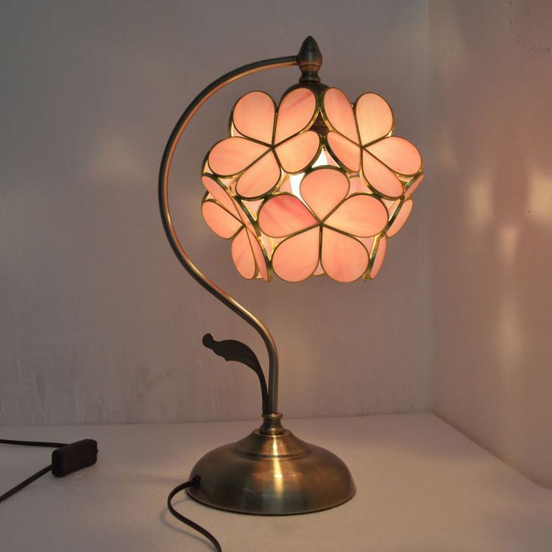 Bloementafel licht eenvoud stijl metalen nachttafellamp voor slaapkamer