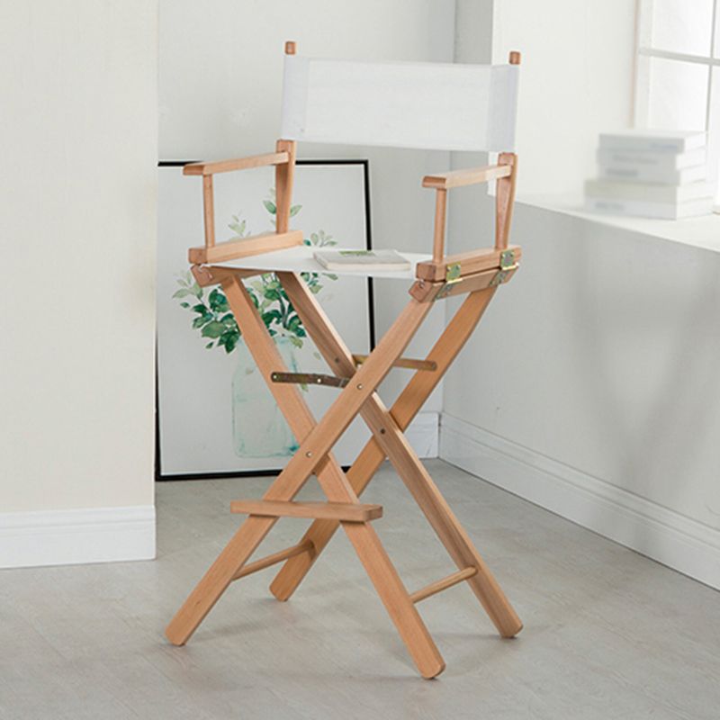 Industrial Wood 30-inch Barstools Cloth Seats Folding Counter Stool with 4 Legs