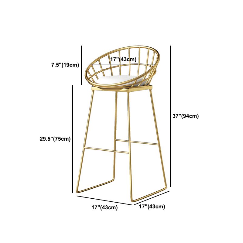 1/3/4 Pieces Industrial Round Bar Table Set Gold Iron Bistro Set with Footrest