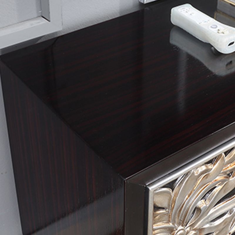 Glam Style Adjustable Shelving Sideboard Wood Cabinets Buffet Table