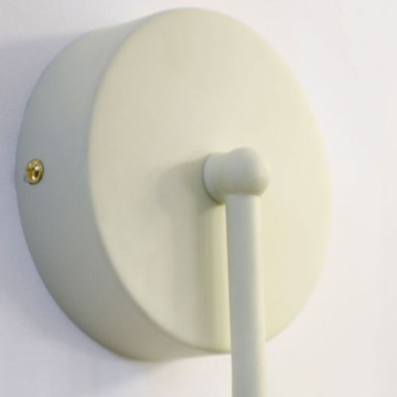 Household Wall Light Fixture Metallic Wall Light Sconce with Glass Shade for Bedroom