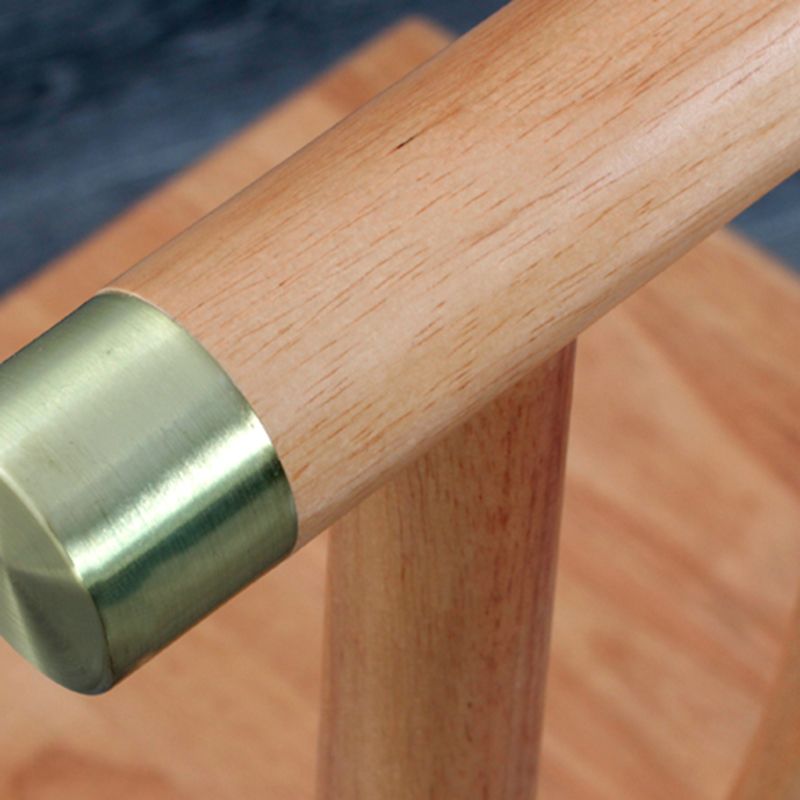 Chaises de salle à manger traditionnelles en bois massif, chaise latérale à dossier à lattes pour la maison