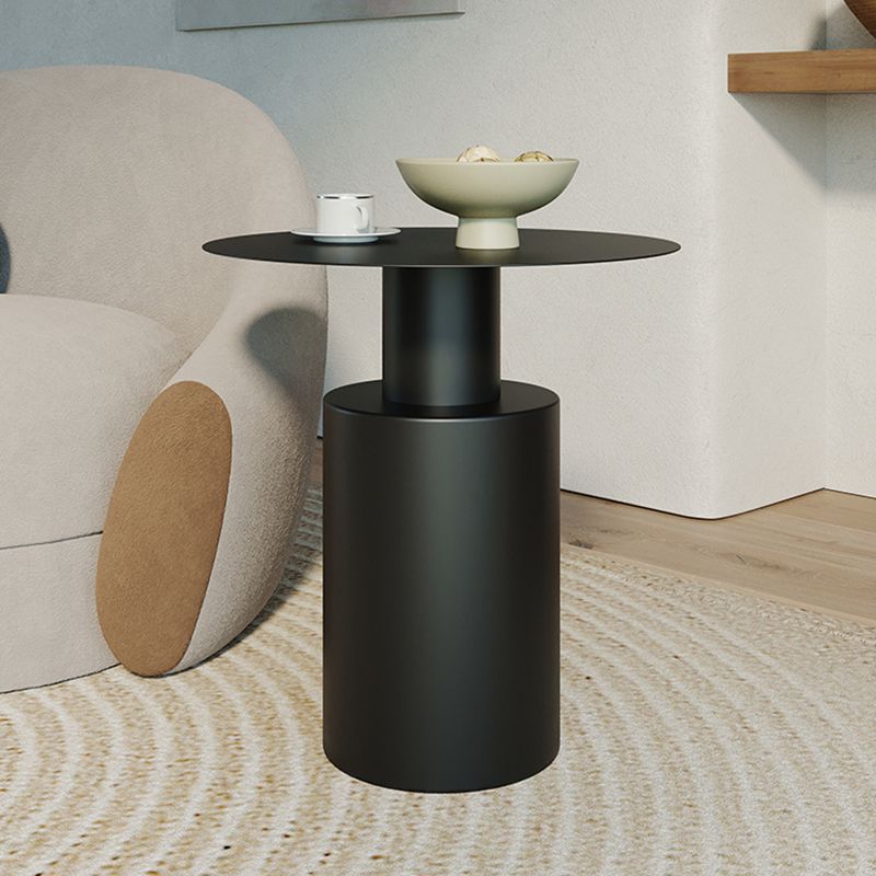 Metal Side End Table Pedestal Side End Table for Living Room