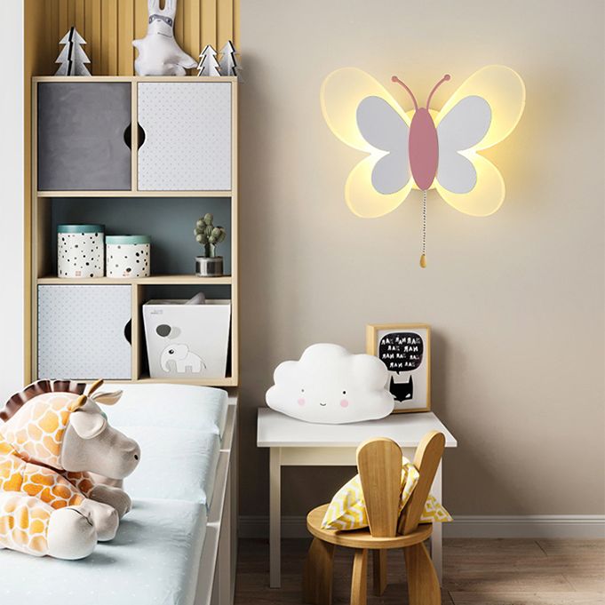 Luce con funce a parete a forma di farfalla a farfalla SEMPLICE ACRILICA ACRILICA ACRILICA A MONTRO MOLTO MOLTO LUCE