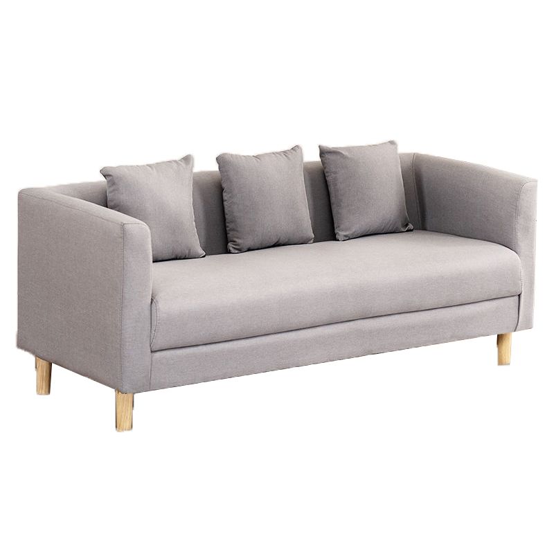 Faux Leather 3-seater Sofa Tuxedo Arm Stain Resistant 23.62" Wide