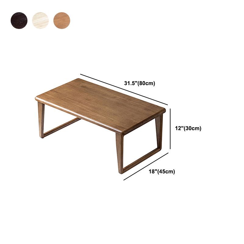 Solid Wood Rectangle Coffee Table Modern Minimalist Coffee Table
