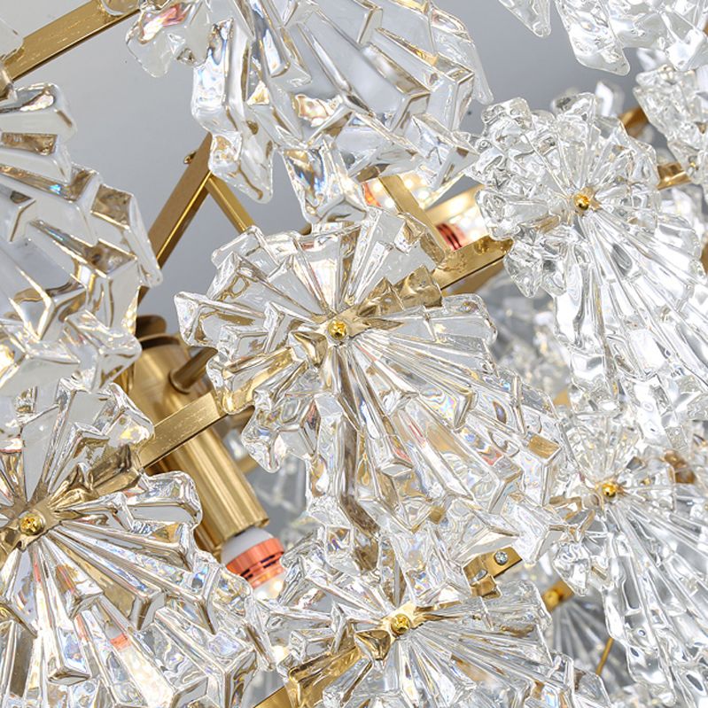 Glass Island Pendants Modern Style Pendant Lights in Gold for Living Room
