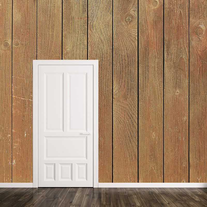 Wood Texture Wall Mural Wallpaper Stain Resistant Wall Decor for Bedroom