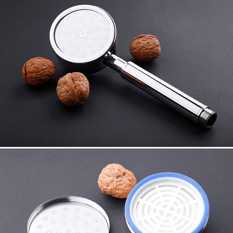 Modern Stainless Steel Hand Shower Water Filtration Round Showerhead