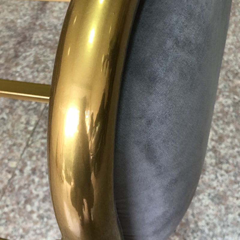 43.3" Grey Upholstered Bed with Headboard Low Profile Metal Bed