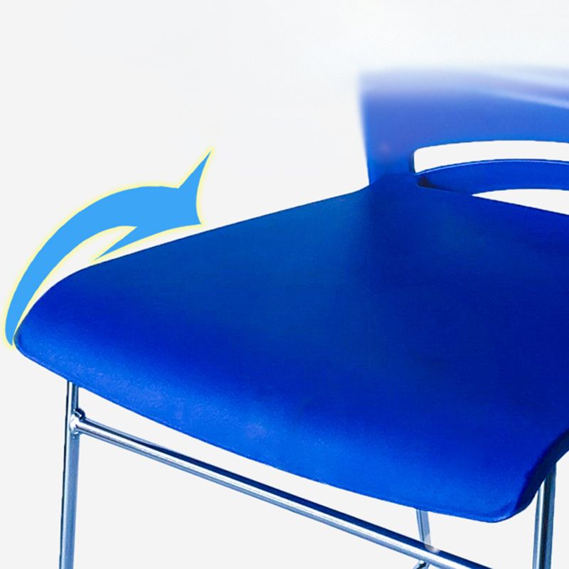 Armless Home Office Chair Modern Mid Back Working Chair with No Wheels