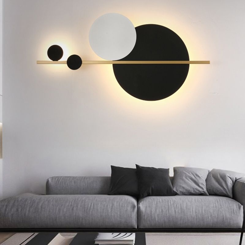 Geometry Shape Metal Wall Lights Modern Style Wall Mounted Lamps