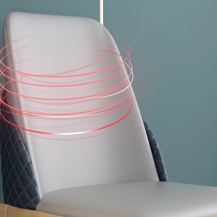 Chaises de style nordique Polyuréthane Parsons Chaise de salle à manger avec des jambes en bois pour la cuisine