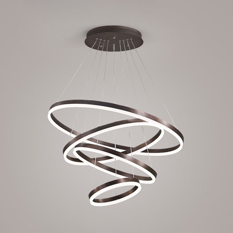 Luz colgante de lámparas LED doradas de estilo nórdico para sala de estar de sala de estar