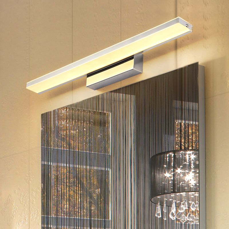 Acier en acier inoxydable linéaire lampe à application du minimalisme Minimalisme Graphique luminaire pour la salle de bain