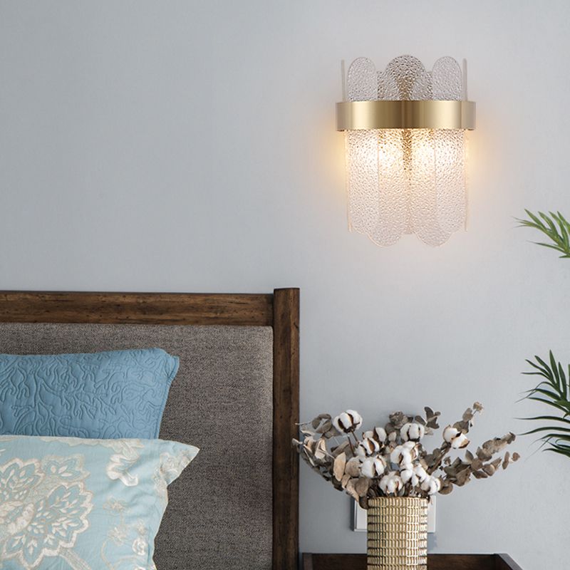 Geometric Sconce Light Fixtures Modern Style Glass 2 Lights Sconce Lights for Living Room Bedroom
