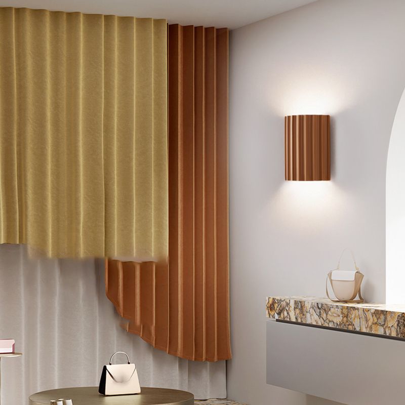 Medio cilindro Maledro de metal mata moderna macarons nórdicos 2 luces luz de pared montado en la pared