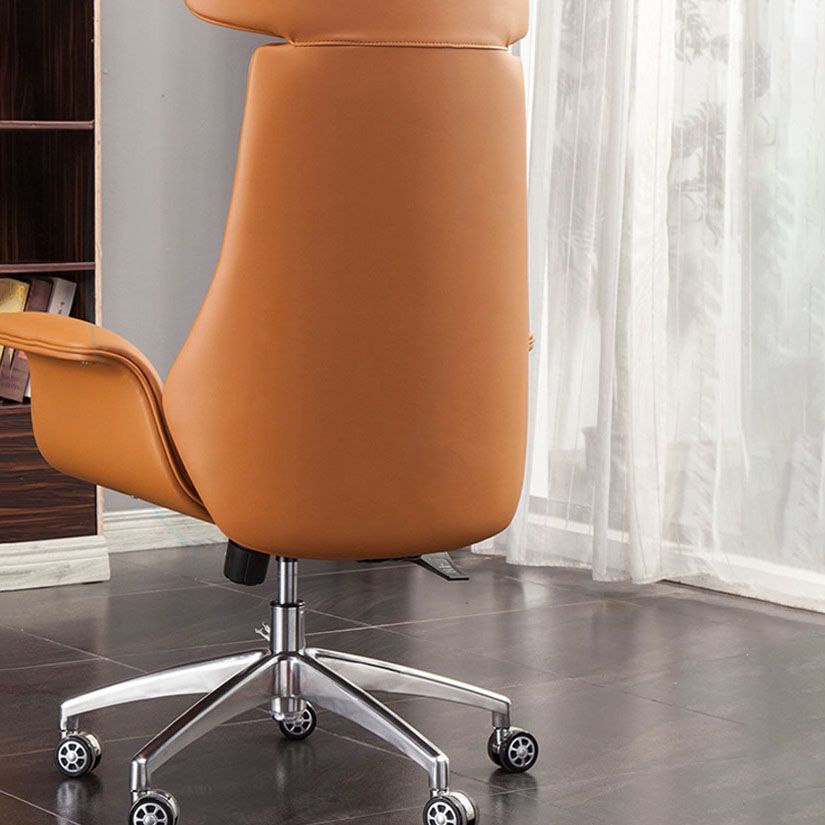 Modern Executive Chair Leather Swivel Tilt Mechanism Managers Chair