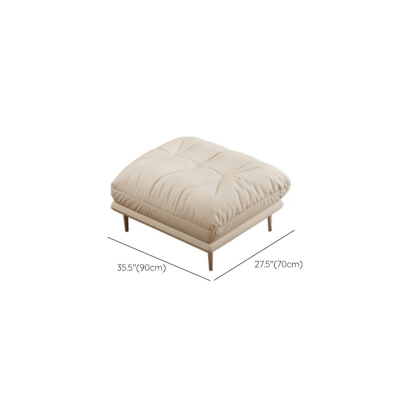 Modernistic Sofa Faux Leather Armless Sofa with Loose Back for Living Room