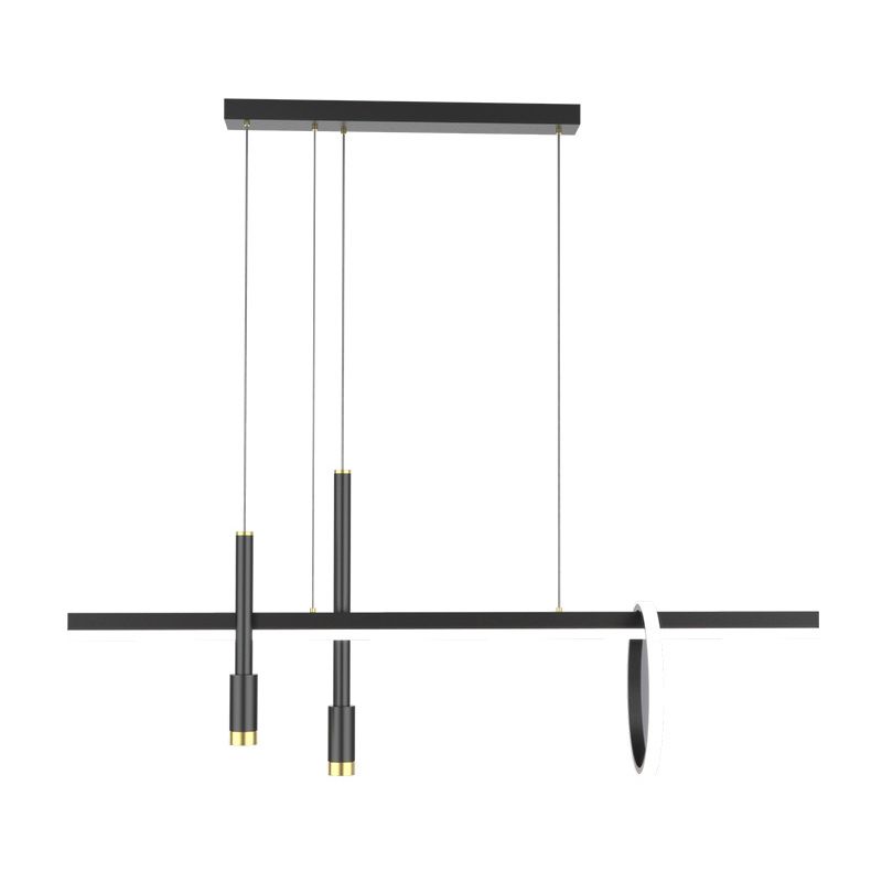 4-Lights Modern Style Island Pendants Metal Pendant Lights for Dining Room
