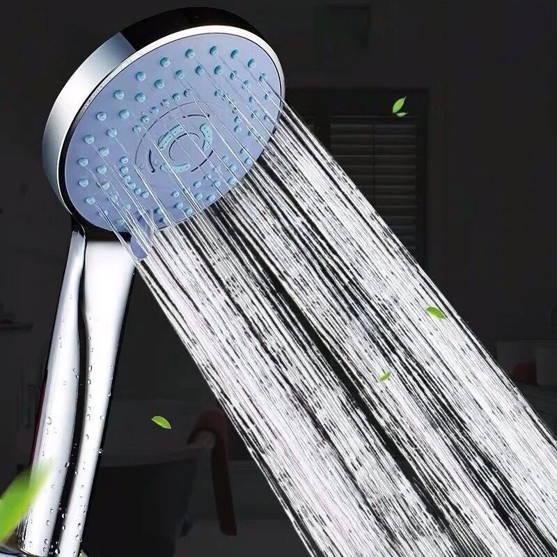 Modern Plastic Shower Head Wall-mounted Shower Head with Adjustable Spray Pattern