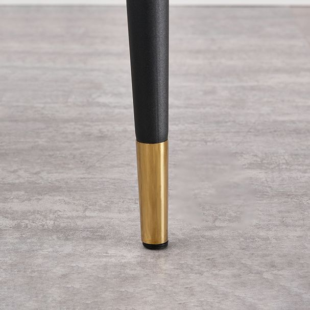 Silla auxiliar de comedor de estilo moderno Sillón de cocina con patas de metal