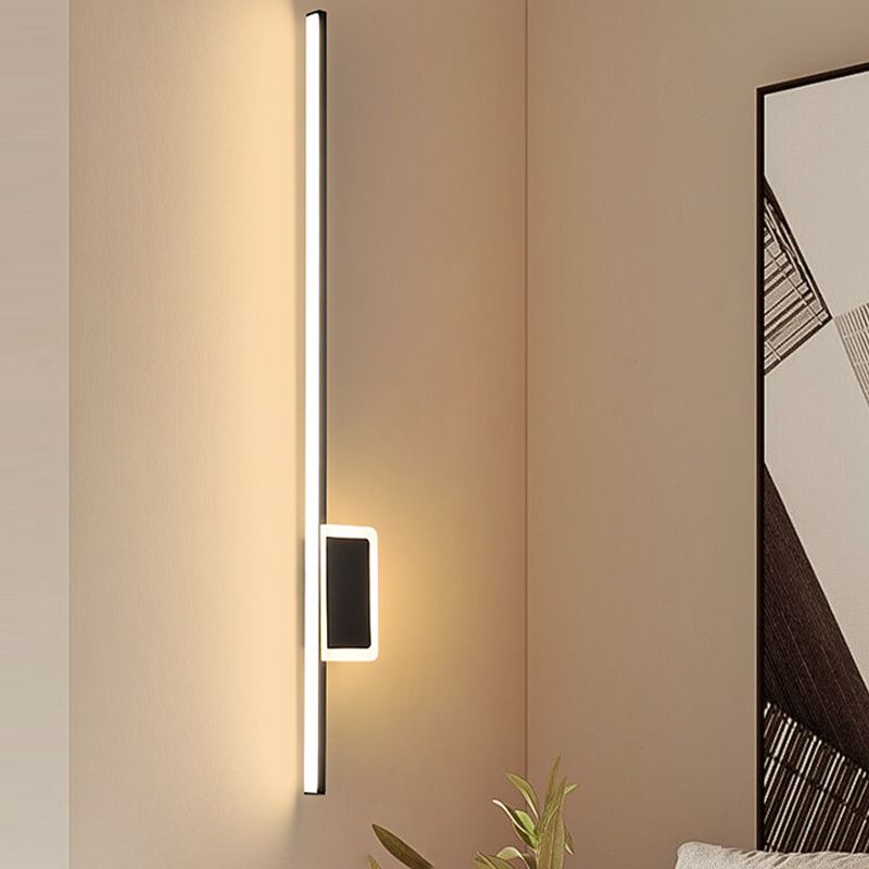 Minimal Linear Wall Mount Lamp Metal 2 Lights Wall Light Sconces